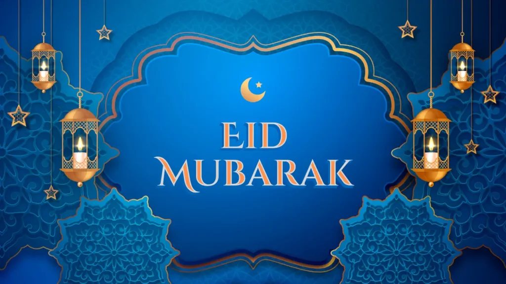 Eid Mubarak wishes, happy Eid greetings in Roman Urdu